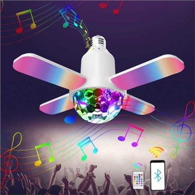 Потолочная музыкальная складная лампа E27, RGB-диско-шар, Bluetooth, 24 Вт оптом