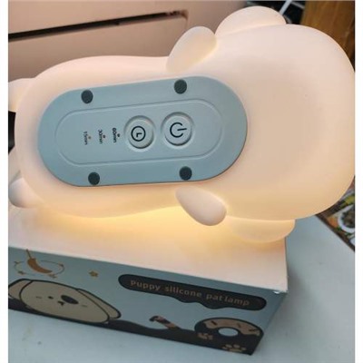 Детский силиконовый 3D ночник SILICONE PATLAMP ЩЕНОК с таймером и USB-зарядкой оптом