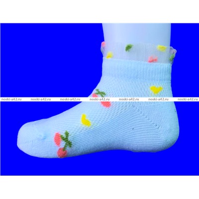 Зувей носки детские бебики из чесаного хлопка для девочек с тормозами