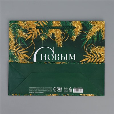 Пакет ламинированный горизонтальный «Изумруд», MS 23 × 18 × 8 см