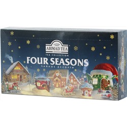 AHMAD. Новый год. Подарочный набор Зимний Four Seasons карт.пачка, 90 пак.