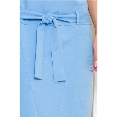 Платье "Сантра" (голубое) П3904
