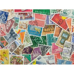 Набор различных марок Швейцарии (50 шт.)