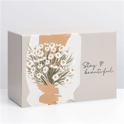 Коробка‒пенал «Stay beautiful», 22 × 15 × 10 см