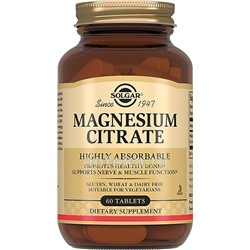 Магния цитрат Magnesium Citrate Solgar 60 таб.