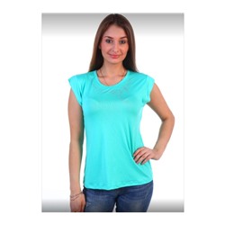 Женская футболка Азиза 6-22 зелёная 42-58 арт.zrlv-132