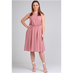 Платье Lady Line 544 розовый горох
