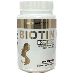 Биотин Biotin aTech Nutrition 60 капс.