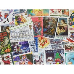 Набор различных марок Новый год и Рождество (25 шт.)