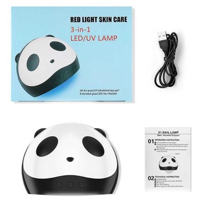 Сушилка для ногтей в форме панды LED/UV Lamp 3 в 1 оптом