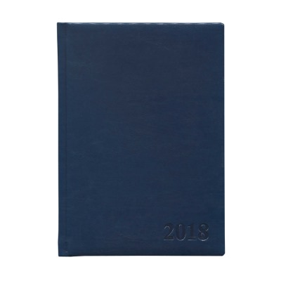Ежедневник датированный А5 168л "Collezione ВИЛАДЖ" цвет обложки тёмно - синий кожзам 2021