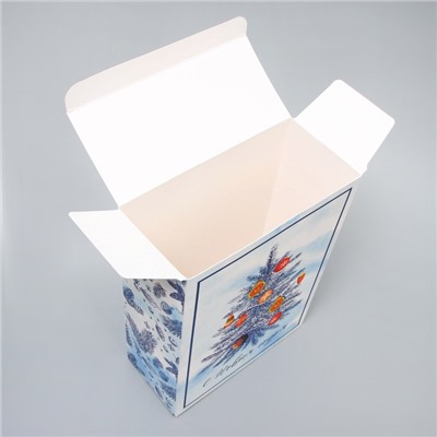 Коробка складная «Новогодняя ёлка», 16 × 23 × 7.5 см