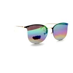Подростковые солнцезащитные очки 9216 зеркально-зеленый