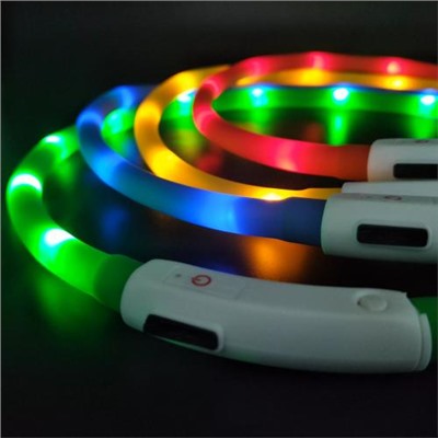 Светящийся ошейник USB Rechargeable Flashing Collar оптом