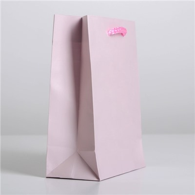 Пакет ламинированный «Розовый», S 12 х 15 х 5,5 см