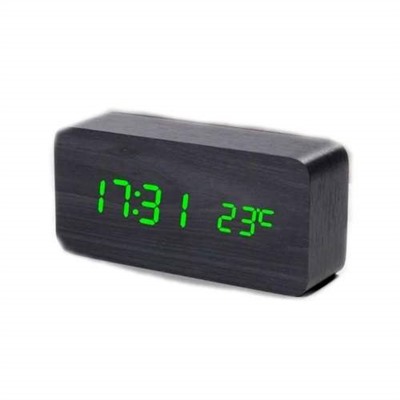 Настольные цифровые электронные часы 3 будильника, календарь, датчик температуры