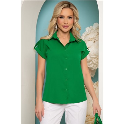 Блуза "Карьеристка" (ярко-зеленая) Б3636