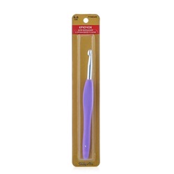 Крючок для вязания с резиновой ручкой, 6,0 мм, Hobby&Pro