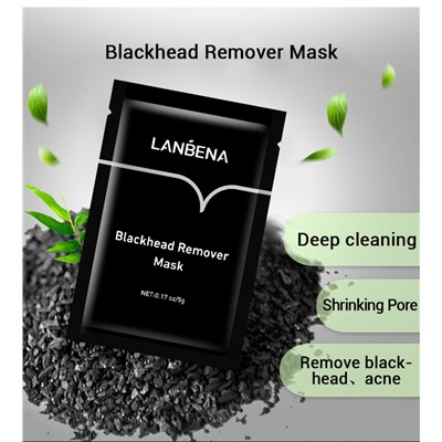 Маска от черных точек Lanbena Blackhead Remover Mask 1 шт
