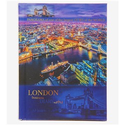 Ежедневник А6 недатиров. 160л Панорама Лондона