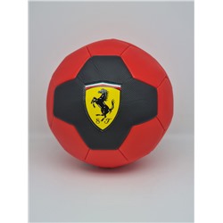 Мяч Ferrari размер 5 красный с черным "эмблема"
