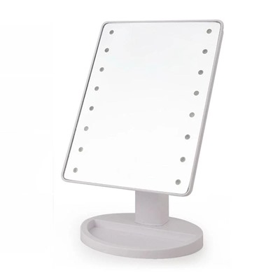 Зеркало настольное косметическое с LED подсветкой для макияжа