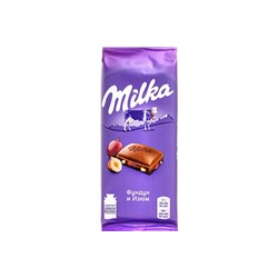 Молочный шоколад Milka RAISINS&NUTS с изюмом и фундуком 100гр