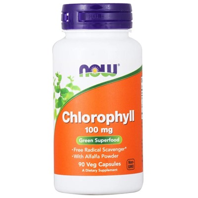 Хлорофилл Chlorophyll 100 mg NOW 90 капс.