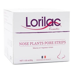 Маска для лица Lorilac Nose Plants Pore Strips от черных точек и акне 30 g + 60 стикеров