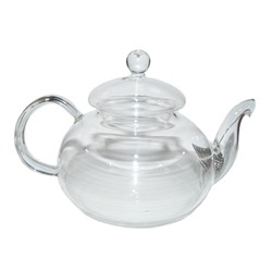 Заварочный чайник из жаропрочного стекла "Азалия" с пружинкой-фильтром в носике, 800 мл, дно d90 мм