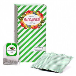 Чай зеленый классический Отборный «Мацеста чай» в фильтр-пакетах 25шт