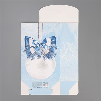 Коробка складная «Снежный шар», 15 × 7 × 22 см