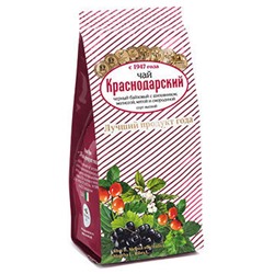 Чай Краснодарский черный байховый с шиповником, мелиссой, мятой и смородиной 100г