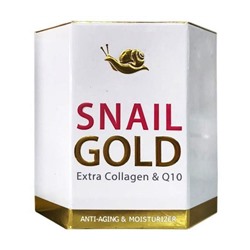Крем для лица антивозрастной с муцином Улитки и Коллагеном Royal Thai Herb Snail Gold Extra Collagen & Q10, 50 мл.