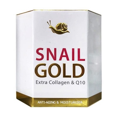 Крем для лица антивозрастной с муцином Улитки и Коллагеном Royal Thai Herb Snail Gold Extra Collagen & Q10, 50 мл.