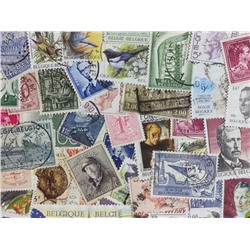 Набор различных марок, Бельгия (50 шт.)