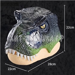 Маска Динозавр (звук, регулируемые ремни, открывается челюсть) WS5501B, WS5501B