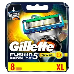 Сменные кассеты Gillette Fusion  ProGlide Power 8 шт