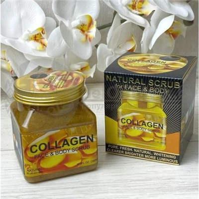 Скраб для лица и тела Collagen Face & Body Scrub 500 ml оптом