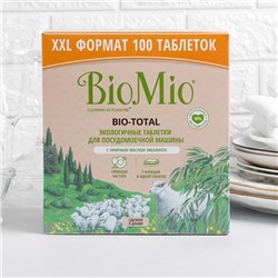 Таблетки для посудомоечной машины BioMio BIO-TOTAL с маслом эвкалипта 100 шт