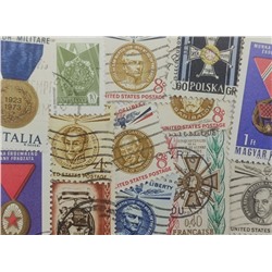 Набор различных марок, Ордена и медали (10 шт.)