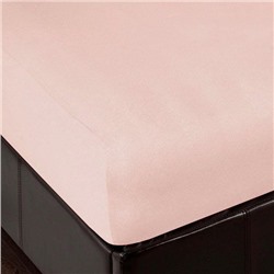 Простыня на резинке трикотажная 180х200 / Pink (розовый)
