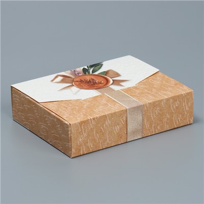 Складная коробка конверт «Эко», 16 х 12 х 4 см