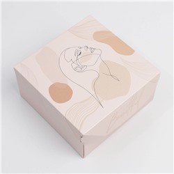 Коробка складная «Girl», 17 × 9 × 17 см