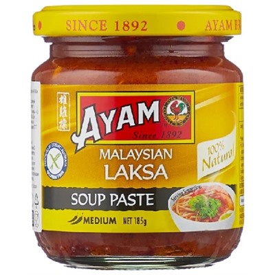 Паста Лакса Malaysian Laksa Soup Paste Ayam 185 гр.