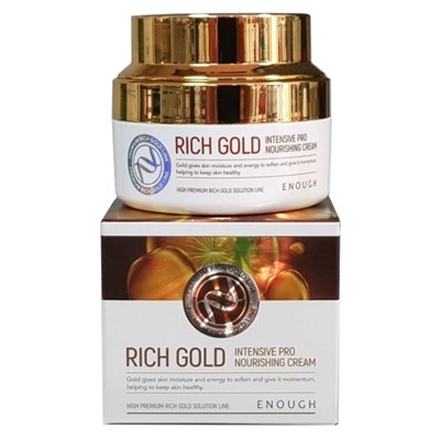 Крем для лица Enough Rich Gold Intensive Pro Nourishing Cream питательный с золотом 50 ml