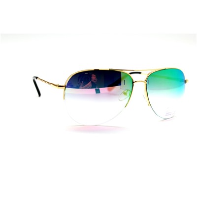 Солнцезащитные очки Kaidai 7009 (золотой зеленый)