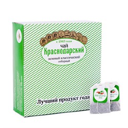Чай зеленый классический Отборный «Мацеста чай» в фильтр-пакетах 100шт