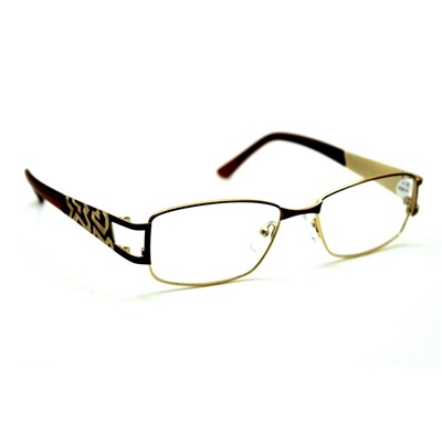 Готовые очки f- FM 046 brown/gold