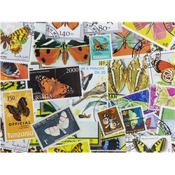 Набор различных марок, Бабочки (30 шт.)